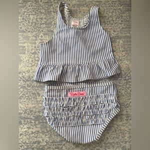 Ruffle Butts girls two piece bathing suit